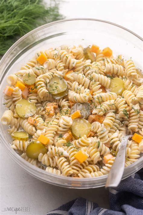Dill Pickle Pasta Salad - The Recipe Rebel