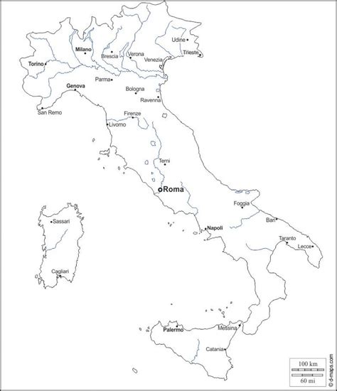Printable Map Italy 的图像结果