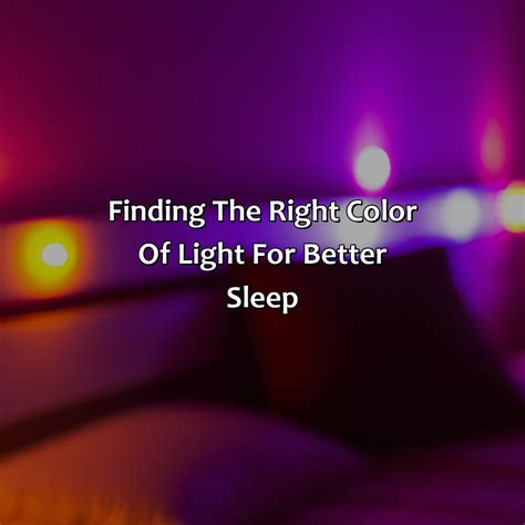 What Color Light Makes You Sleepy - colorscombo.com