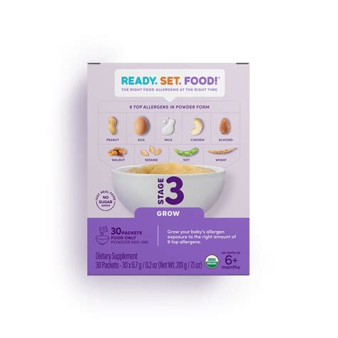 Buy Ready Set Food | Early Allergen Introduction Mix-ins for Babies 4 ...