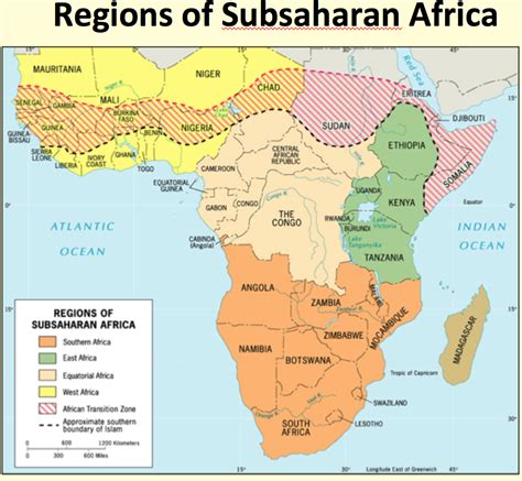 Countries In Sub Saharan Africa Map