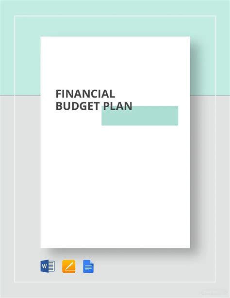 Image result for Budget Plan Example