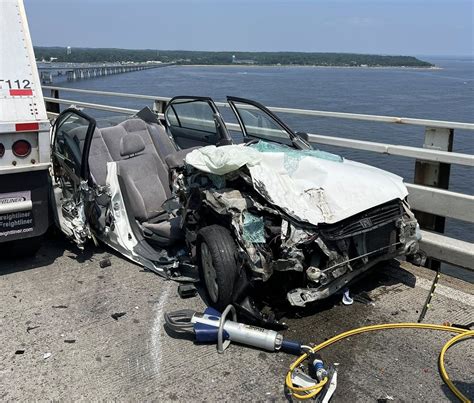 Driver Airlifted from Bay Bridge after Head-on Crash During Busy Summer ...