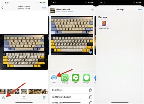 Using AirDrop 的图像结果