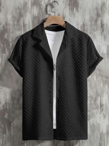 KRISHNA FASHION Men Graphic Print Casual Black Shirt - Buy KRISHNA ...