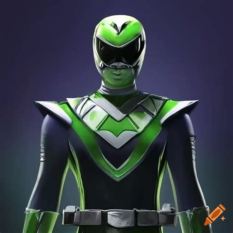 Green and purple witch power ranger rendered in high quality