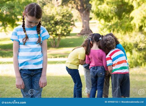 Little Girl Feeling Left Out In Park Stock Image | CartoonDealer.com ...