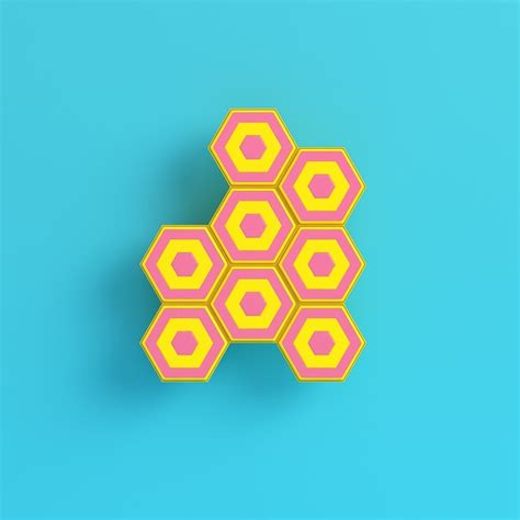 Résumé, hexagone, structure, cellule, élément, mosaïque, construction ...