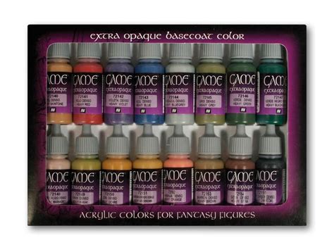 Vallejo Extra Opaque Colors 72.290, набор укрывистых красок для миниатюр