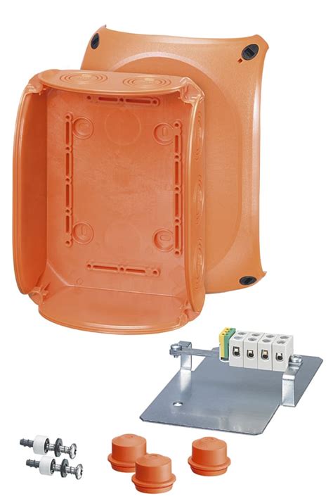 FK1610 HENSEL | HENSEL Orange Polycarbonate Junction Box, IP65, IP66, 5 ...