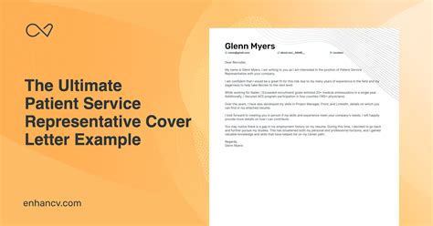 Patient Care Representative Cover Letter