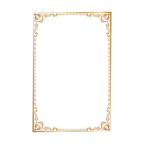 Gold Border Design Png