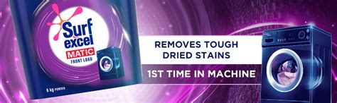 Surf Excel Matic Powder Front Load 6kg +500ml liquid : Amazon.in ...