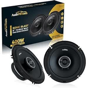 Audio Wheels 6" Sonic Blast Car Speaker – 150W RMS / 400W Max | 26mm ...