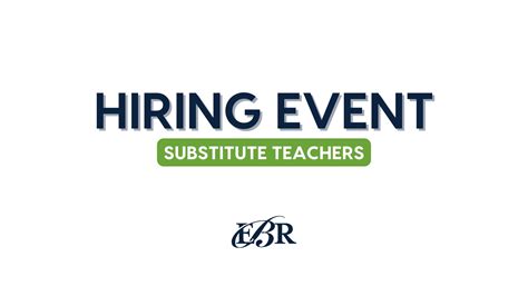 Substitute Hiring Event - EBR Schools