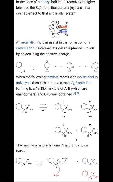 Solvolysis of the optically active compound x gives, mainly: meo mc ...