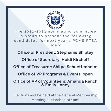 Pacific Cascade Middle School PTSA