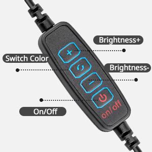 Souvenir 6 Led Video Conference Ring Light Kit 3200K-6500K Dimmable Led ...