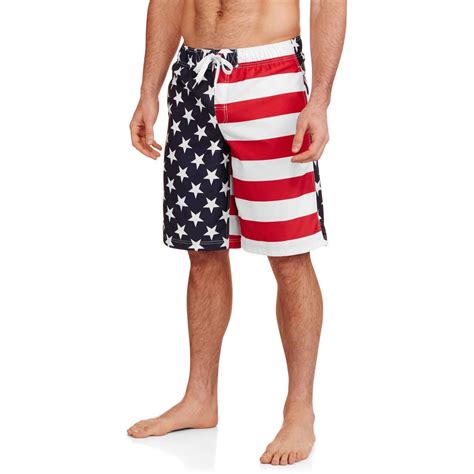 American Flag Swim Shorts Men