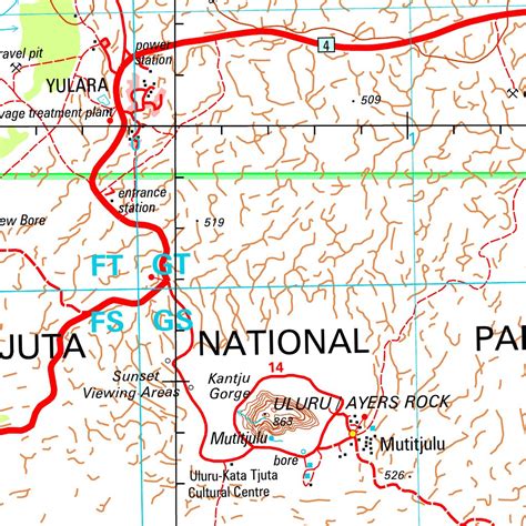 Uluru / Ayers Rock SG52 - 08 Map by Geoscience Australia | Avenza Maps