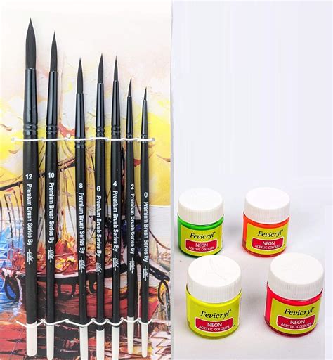 Fevicryl Art Craft Painting (Fevicryl Neon Acrylic Colors(Neon Yellow ...