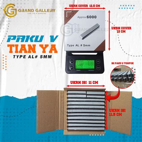 Jual TIANG YA - PAKU JOINT AL 5MM / PAKU V AL 5 MM - PAKU SUDUT BINGKAI ...