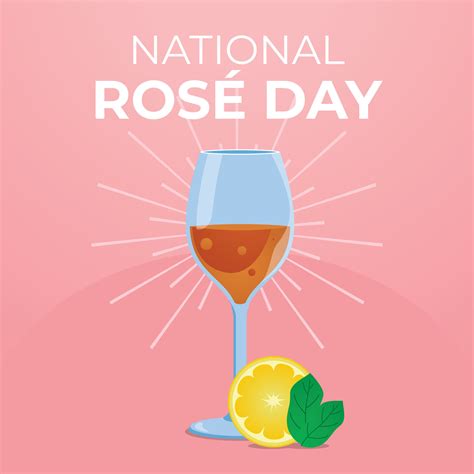 National Rose Day design template. wine design. flat design. eps 10 ...