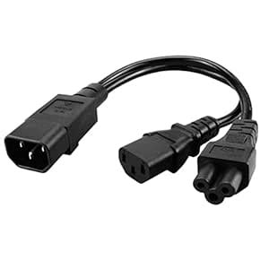 Buy EXPORA IEC320-C14 to C13+C5 Splitter Outlet AC Power Cord 1-to-2 ...