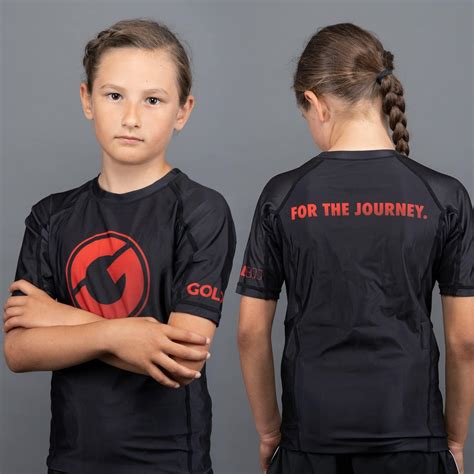 Buy Gold BJJ Kids' Contender Rash Guard - Youth Boys and Girls Jiu ...