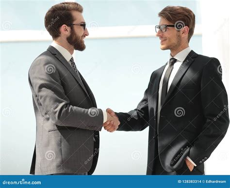 Two Business People Shaking Hands Stock Photo - Image of project ...