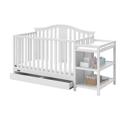 Amazon.com : Graco Solano 4-in-1 Convertible Crib and Changer with ...
