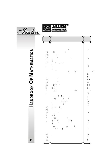 28484 note File 1 1664609428 - H ANDBO O K O F M ATHEM ATICS Serial No ...