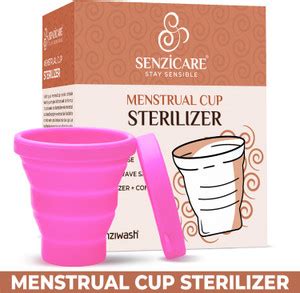 senziwash Menstrual Cup Sterilizer | Micro-wave safe | Kills 99% germs ...