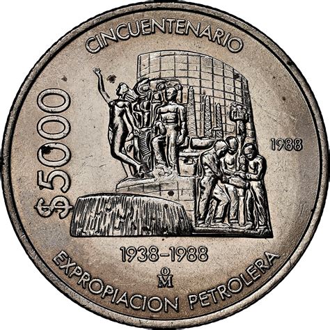 Mexico ESTADOS UNIDOS MEXICANOS 5000 Pesos KM 531 Prices & Values | NG