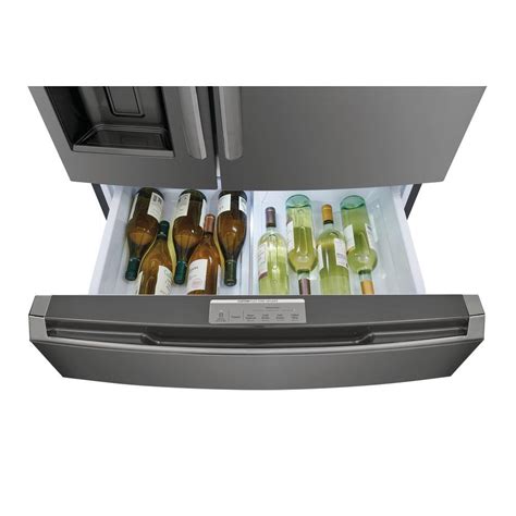 Buy 21.5 cu. ft. 4-Door French Door Refrigerator in Black Stainless ...