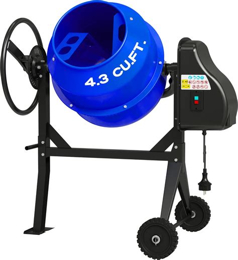 Amazon.com: SPOWAY 5.0 Cu. Ft Electric Cement Mixer, 650W 2/3 HP ...