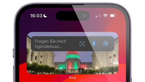 Bing App iOS 的图像结果