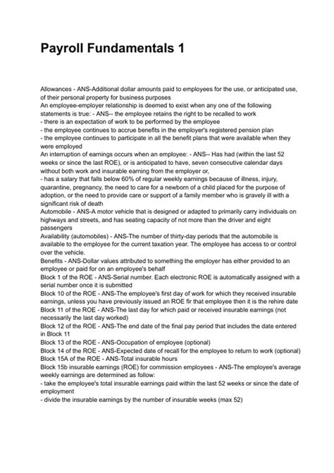 Payroll Fundamentals 1 NEWEST 2025/2026 ACTUAL EXAM COMPLETE QUESTIONS ...