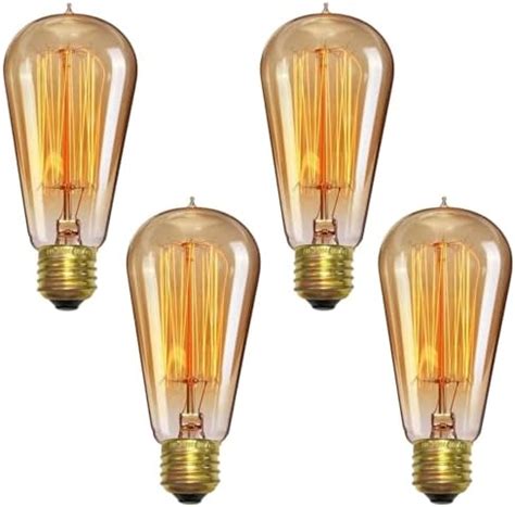 Buy GIGAWATTS 4W E27 Base Tungsten Filament Bulb Antique Vintage Glass ...