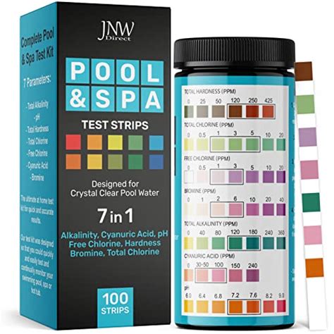 Pool Test Strips Color Chart 的图像结果