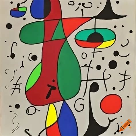 Artwork of joan miro on Craiyon