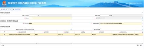西藏电子税务局税收减免备案操作流程说明_95商服网