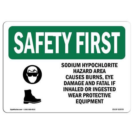 Signmission OSHA, 5" Height, 7" Width, Decal, 7" W, 5" H, Landscape ...
