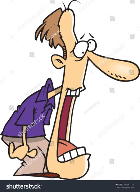 Cartoon Man His Jaw Dropping: vetor stock (livre de direitos) 641967124 ...