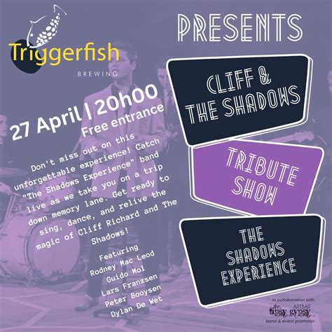 The Cliff & The Shadows Tribute Show by The Shadows Experience band, Triggerfish Brewing, Unit 9 ...