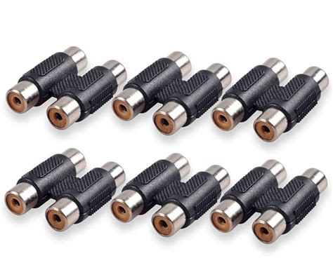 Buy YASH VISION - Dual RCA / 2 RCA Female to Female Connector A/V ...