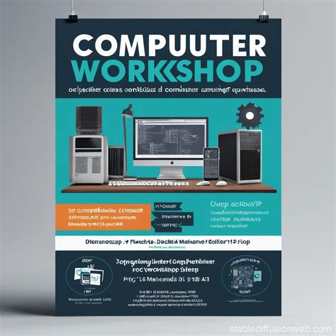 Computer Workshop Flyer Design | Stable Diffusion Online