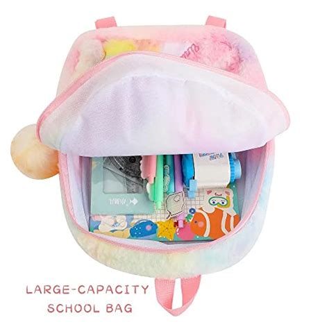 Buy Sanjis Enterprise Kids/Toddler 11 inch Fur Led School Bag Soft ...