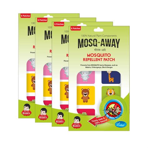 Buy Leeford Mosq Away Mosquito Repellent Patches - Pack of 4 Online