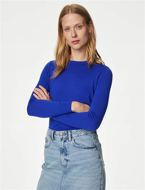 Buy Pure Merino Wool Crew Neck Jumper at Marks & Spencer